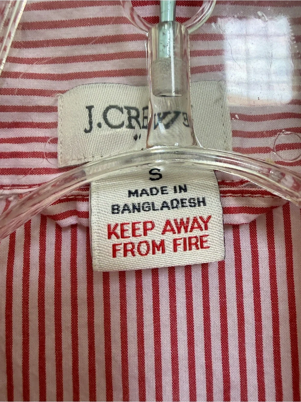 J Crew Pajama Set Red & White Stripe Top and Bottoms
